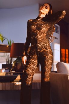 h-era lace jumpsuit